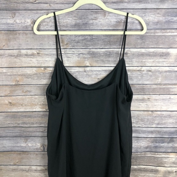 ASOS black spaghetti strap sleeveless slip dress - Picture 4 of 6